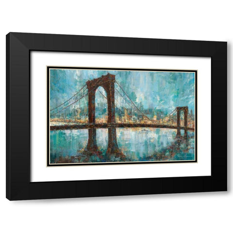 Manhattan Memories Black Modern Wood Framed Art Print with Double Matting by Manning, Ruane