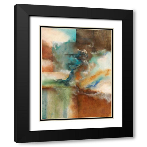 Rare Earth I Black Modern Wood Framed Art Print with Double Matting by Olson, Norm