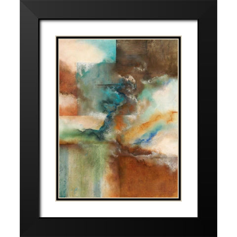 Rare Earth I Black Modern Wood Framed Art Print with Double Matting by Olson, Norm