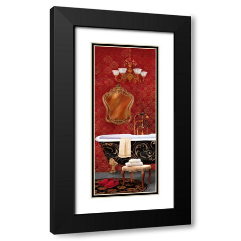 Bain de Luxe I Black Modern Wood Framed Art Print with Double Matting by Knutsen, Conrad