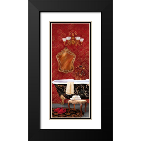 Bain de Luxe I Black Modern Wood Framed Art Print with Double Matting by Knutsen, Conrad