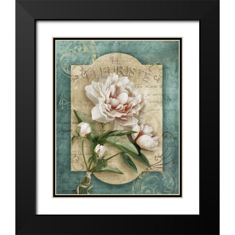 Le Fleuriste Black Modern Wood Framed Art Print with Double Matting by Knutsen, Conrad