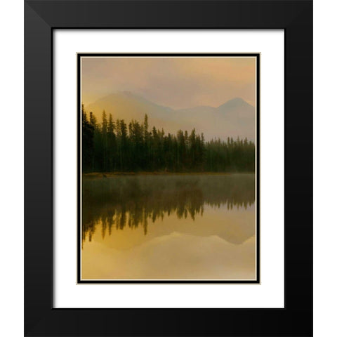 Twilight Reflection I Black Modern Wood Framed Art Print with Double Matting by Delimont, Danita