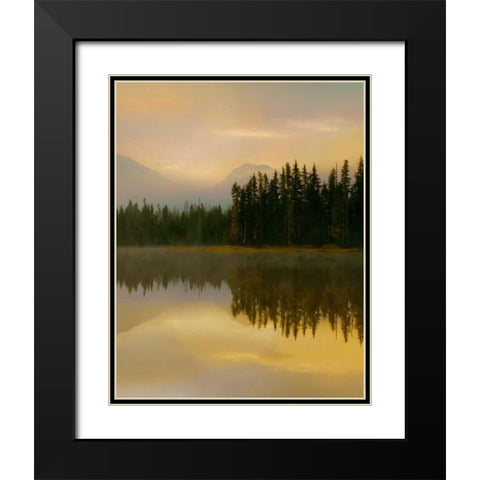 Twilight Reflection II Black Modern Wood Framed Art Print with Double Matting by Delimont, Danita