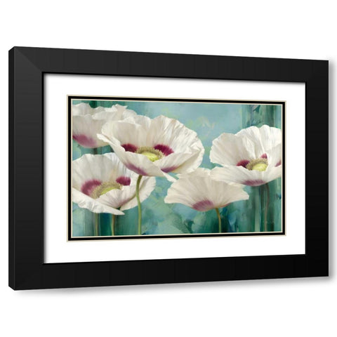 Tasmanian Poppies II Black Modern Wood Framed Art Print with Double Matting by Levashov, Igor