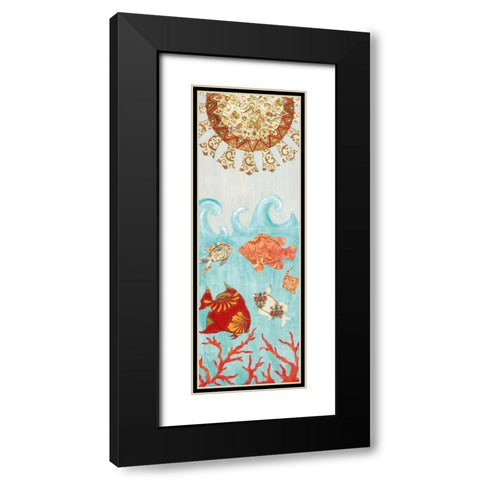 Under the Sea I Black Modern Wood Framed Art Print with Double Matting by Tava Studios