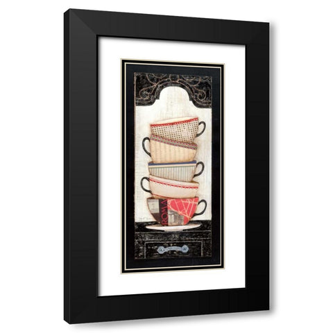 Coffee in Rome Black Modern Wood Framed Art Print with Double Matting by Tava Studios