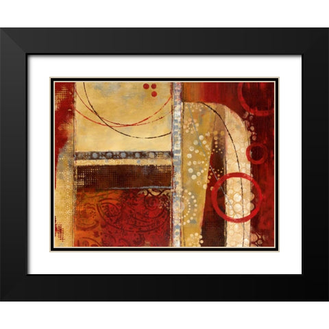 Dance of Light I Black Modern Wood Framed Art Print with Double Matting by Nan