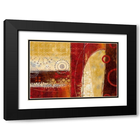 Dance of Light II Black Modern Wood Framed Art Print with Double Matting by Nan