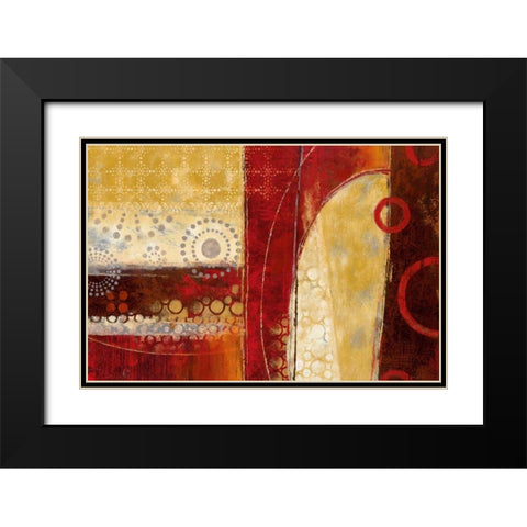 Dance of Light II Black Modern Wood Framed Art Print with Double Matting by Nan