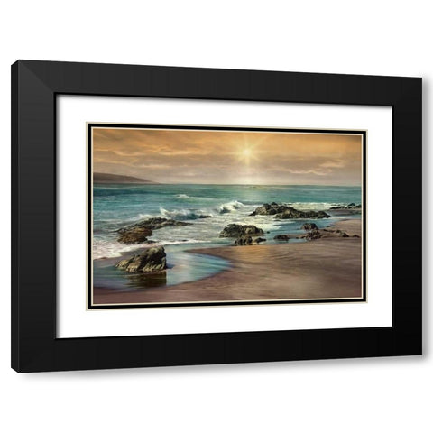 Near Dusk Black Modern Wood Framed Art Print with Double Matting by Calascibetta, Mike