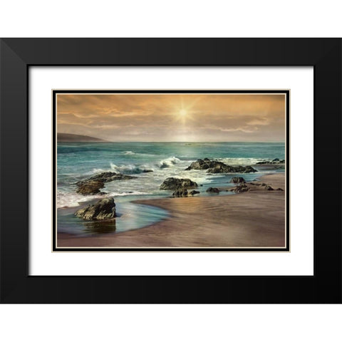 Near Dusk Black Modern Wood Framed Art Print with Double Matting by Calascibetta, Mike