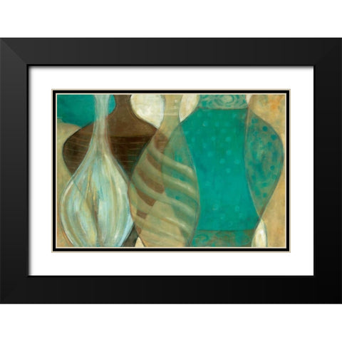 Vessels Of Glass Black Modern Wood Framed Art Print with Double Matting by Robinson, Carol