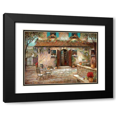 Villa Claretta Black Modern Wood Framed Art Print with Double Matting by Manning, Ruane