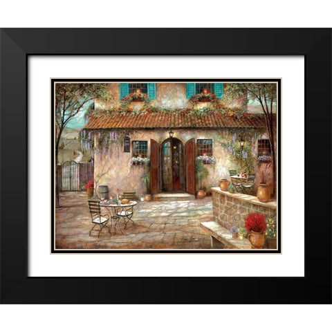 Villa Claretta Black Modern Wood Framed Art Print with Double Matting by Manning, Ruane