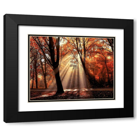 Dressed To Black Modern Wood Framed Art Print with Double Matting by Van de Goor, Lars