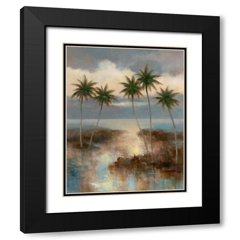 After the Rain I Black Modern Wood Framed Art Print with Double Matting by Chiu, T.C.