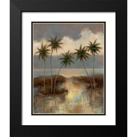 After the Rain II Black Modern Wood Framed Art Print with Double Matting by Chiu, T.C.