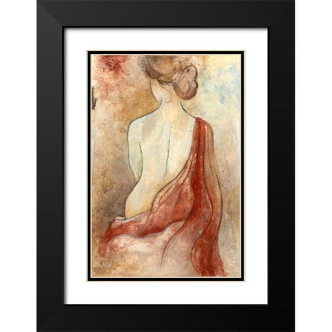 Le Bain Black Modern Wood Framed Art Print with Double Matting by Tava Studios