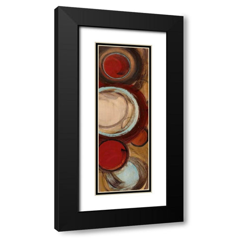 Encircled I Black Modern Wood Framed Art Print with Double Matting by Alldredge, Joy