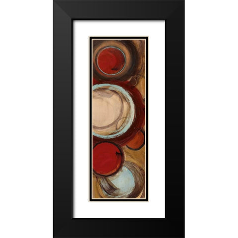 Encircled I Black Modern Wood Framed Art Print with Double Matting by Alldredge, Joy
