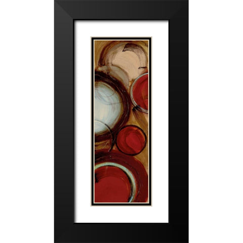 Encircled II Black Modern Wood Framed Art Print with Double Matting by Alldredge, Joy
