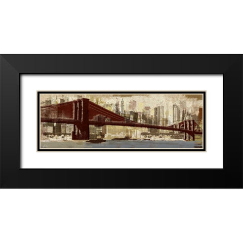 To Brooklyn Black Modern Wood Framed Art Print with Double Matting by Mosher, Kyle
