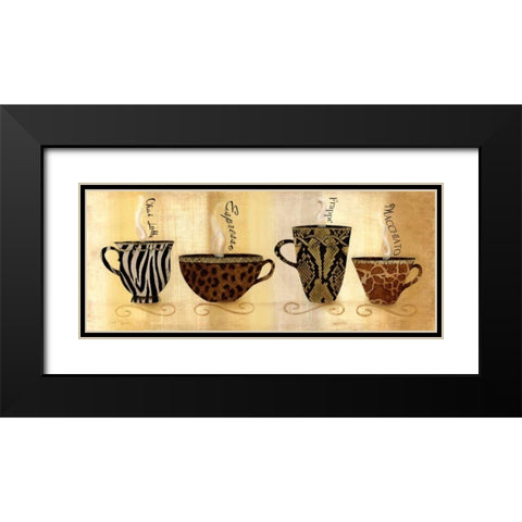 Cafe Exotica I Black Modern Wood Framed Art Print with Double Matting by Tava Studios