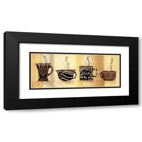 Cafe Exotica II Black Modern Wood Framed Art Print with Double Matting by Tava Studios