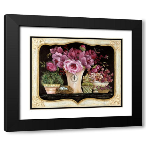 La Belle France Black Modern Wood Framed Art Print with Double Matting by Tava Studios