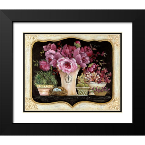 La Belle France Black Modern Wood Framed Art Print with Double Matting by Tava Studios