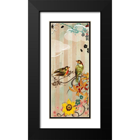 Vintage Love Black Modern Wood Framed Art Print with Double Matting by Donovan, Kelly