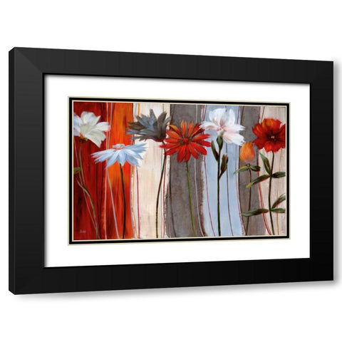 Spring Debut Black Modern Wood Framed Art Print with Double Matting by Nan