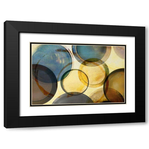 Worlds Collide Black Modern Wood Framed Art Print with Double Matting by Craven, Katrina