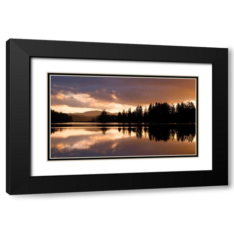 Hammersley Inlet Black Modern Wood Framed Art Print with Double Matting by Delimont, Danita