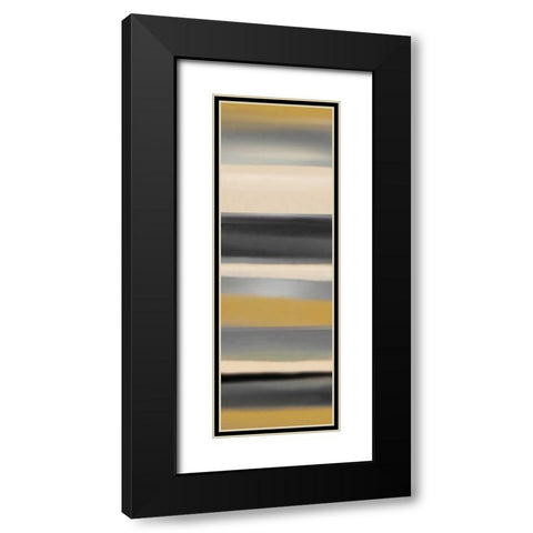 Golden Dawn I Black Modern Wood Framed Art Print with Double Matting by Jill, Susan
