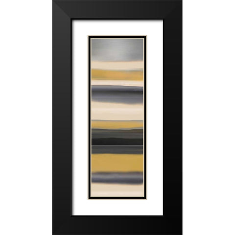 Golden Dawn II Black Modern Wood Framed Art Print with Double Matting by Jill, Susan