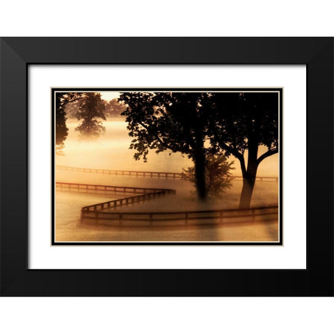 Kentucky Morning Black Modern Wood Framed Art Print with Double Matting by Delimont, Danita