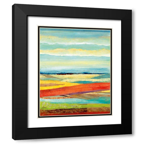 Earths Delight Black Modern Wood Framed Art Print with Double Matting by Tava Studios