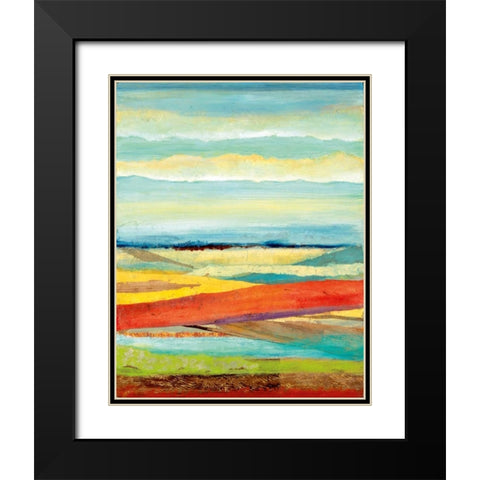 Earths Delight Black Modern Wood Framed Art Print with Double Matting by Tava Studios