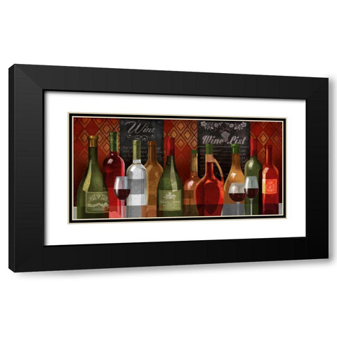 Wine Tasting Black Modern Wood Framed Art Print with Double Matting by Knutsen, Conrad