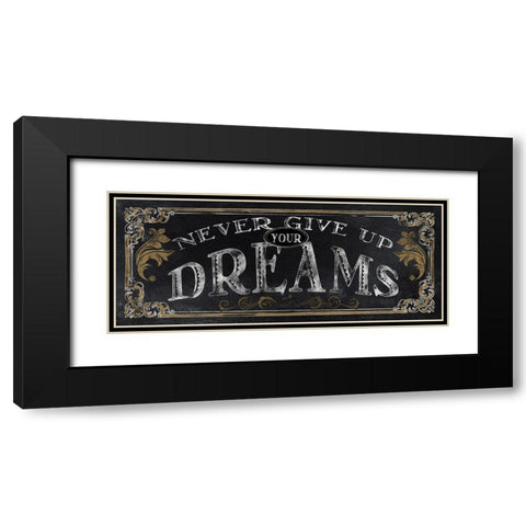Dreams Black Modern Wood Framed Art Print with Double Matting by Knutsen, Conrad