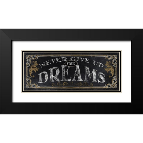 Dreams Black Modern Wood Framed Art Print with Double Matting by Knutsen, Conrad