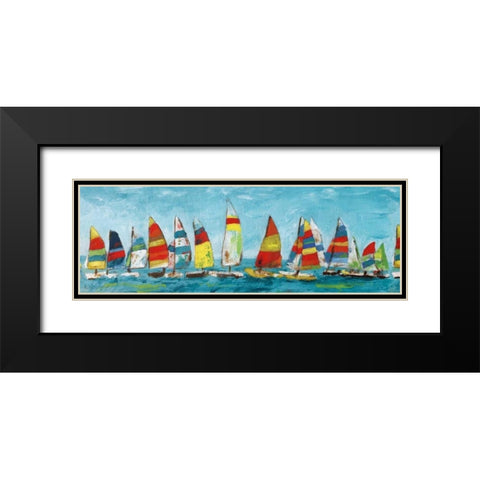 Sailing Away Black Modern Wood Framed Art Print with Double Matting by Craven, Katrina