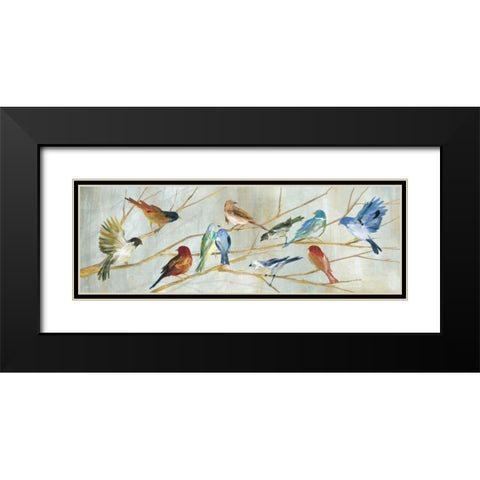 Spring Migration Black Modern Wood Framed Art Print with Double Matting by Robinson, Carol
