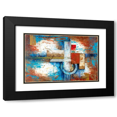 Around the Corner Black Modern Wood Framed Art Print with Double Matting by Tava Studios