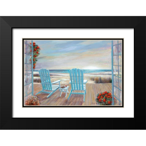Serendipity Black Modern Wood Framed Art Print with Double Matting by Manning, Ruane