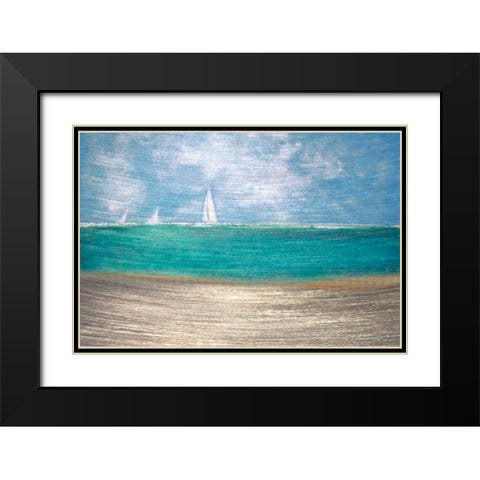 Catching the Wind Black Modern Wood Framed Art Print with Double Matting by Jill, Susan