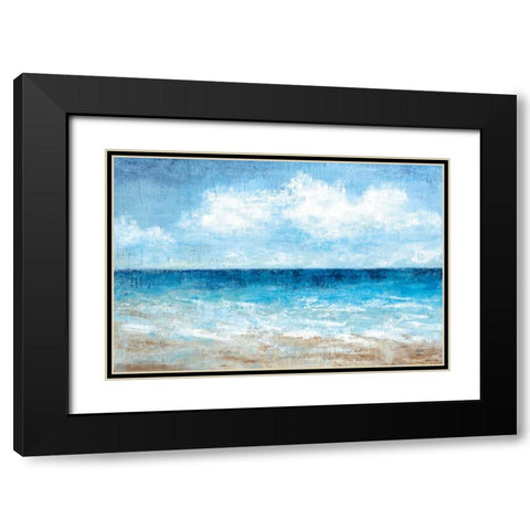 Fair Weather Black Modern Wood Framed Art Print with Double Matting by Nan