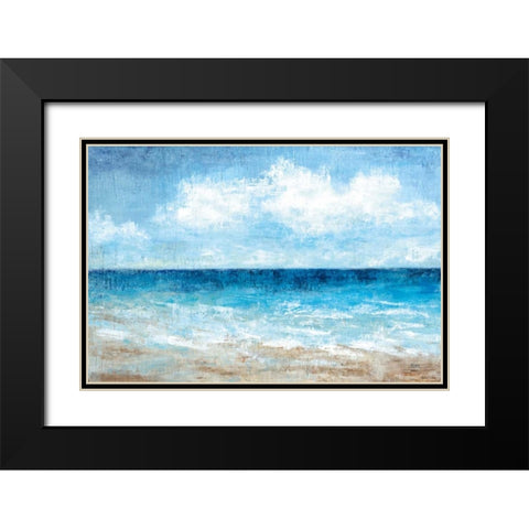 Fair Weather Black Modern Wood Framed Art Print with Double Matting by Nan